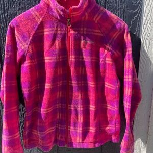 Columbia Kids Pink Plaid Jacket